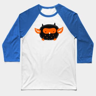 Little Halloween Owl Baseball T-Shirt